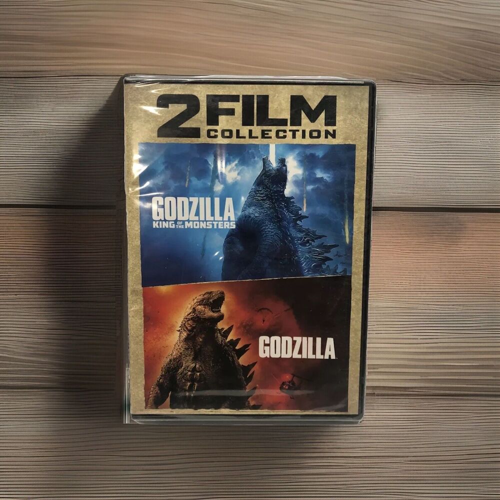 Godzilla (2014) & King of the Monsters (2019) 2-Film Collection DVD New Sealed